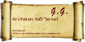 Grifaton Gábriel névjegykártya
